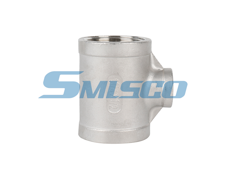 ASTM CF8M 316 TEE de acero inoxidable BSP DN100 150 lb Agua industrial en stock