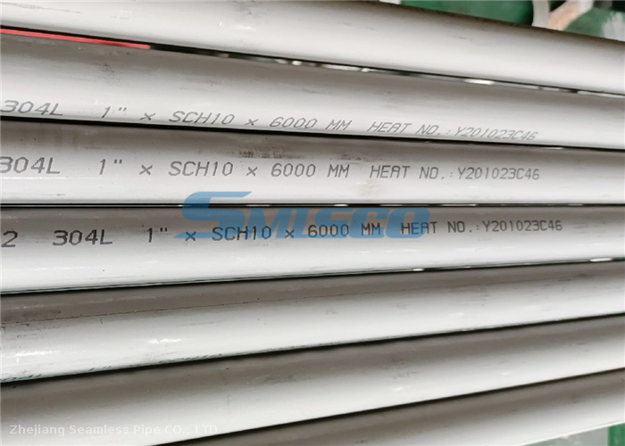 Tubo sin soldadura del acero inoxidable de la resistencia a la corrosión DN100 ASTM A312 304L/S30403 para Fluidline